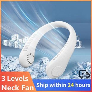 Portable Neck Fan Electric Wireless Fan Rechargeable USB