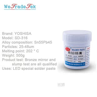 clean SMT Paste Lead Weldin 183 500g LED Non Solder Degrees