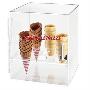 Ice Cream Cone Cabinet 9 Holes Clear Acrylic Transparent