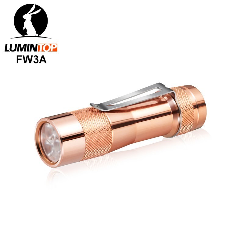 FW3A Copper Small Flashlight 3* XP-L HI LEDs max 2800 lumen