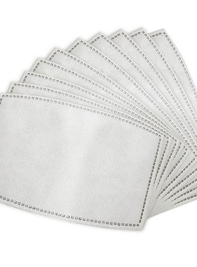 10/20pcs 5 Layers Mask Filter Insert Face Dust Filte