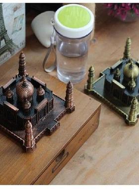 1PC Taj Mahal Metal Building Model Metal Crafts Office