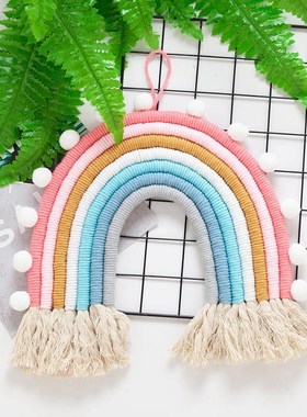 Rainbow Decorations Wall Hanging DIY Rope Rainbow Wind Chime