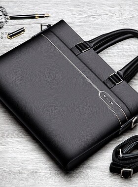 LAORENTOU Men's Genuine Leather Briefcase Business Lapto