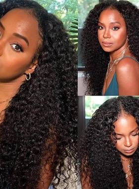 Indian Afro Kinky Curly Bundles 1/3/4PCS Human Hair Extensio