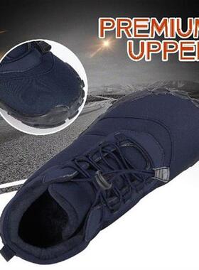 Winter Warm Running Barefoot Shoes Women Men Rubber Camping