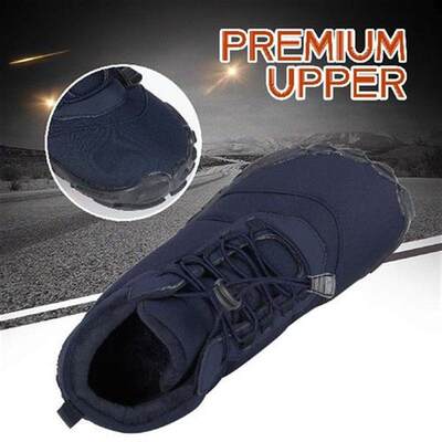 Winter Warm Running Barefoot Shoes Women Men Rubber Camping