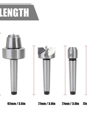 Heavy Duty Live Morse Taper Bearing Tailstock Center  CNC Cu