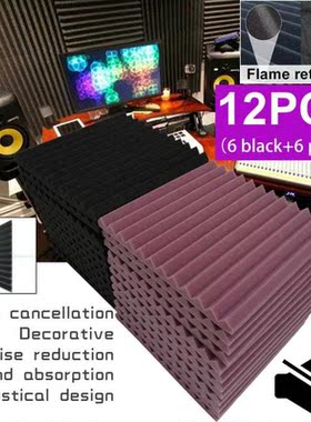 12 Pcs Soundproofing Foam Studio Acoustic Panels Studio Foam