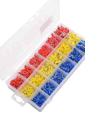 990pcs Copper Crimp Connector Insulated Cord Pin End Termina