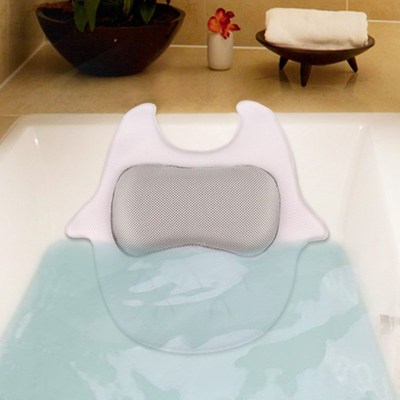 Non-Slip Suction Cups 3D Owl-Shaped Bathtub Pillow Bath Cush