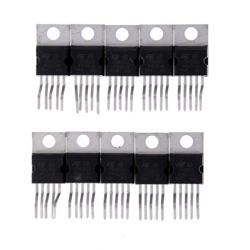 10PCS TDA2003 ST ZIP-5 10W CAR RADIO AUDIO AMPLIFIER IC Tool