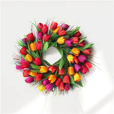 Door Wreaths Wreath Spring Front Outdoor Summer Decorations