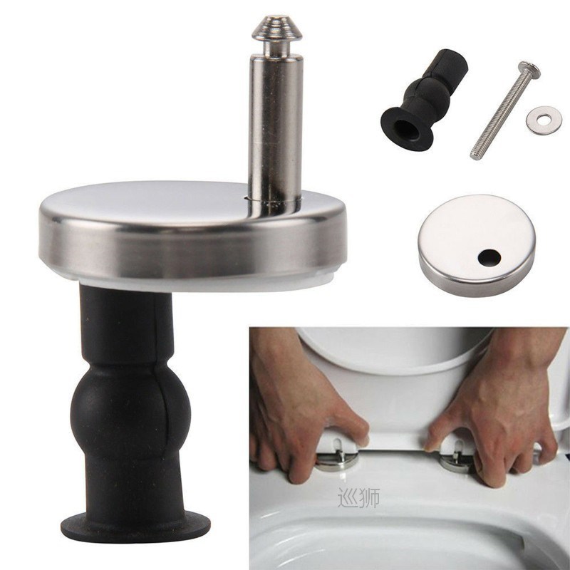 2pcs Toilet Seat Hinge Fittings for Most Top Fix Hinge Stand