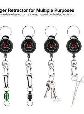 3PCs Fly Fishing Tying Tackle Accessories Zinger Retractor T