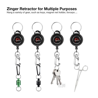 3PCs Fly Fishing Tying Tackle Accessories Zinger Retractor T