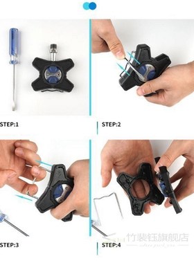 Bicycle Pair Pedals Flat Support Converter for Speedplay Zer