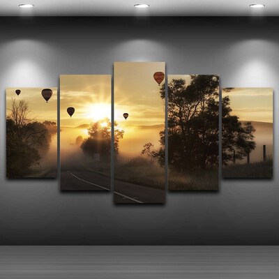 Home Decor Frame Canvas  Living Room Wall Art Pictures 5 Pie