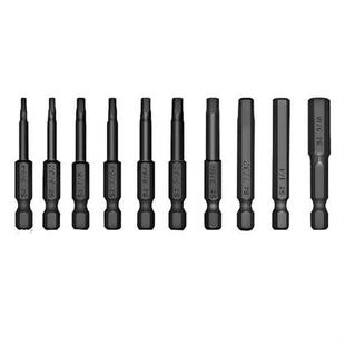 10Pcs 50mm Imperial Hex Head Allen Wrench Drill Bits Set S2