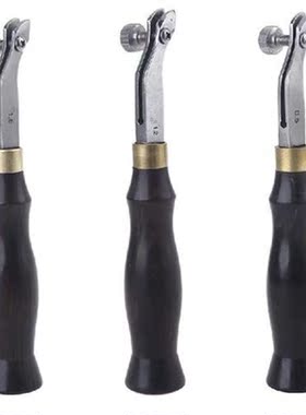 Adjustable Edge Creaser Ebony Handle Leather Craft Tool