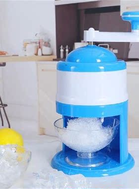 Manual Ice Crusher with Transparent Bowl Mini Handheld Easy