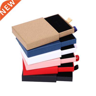 New Arrive Thin Kraft Paper Drawer Jewelry Packaging Box Gre