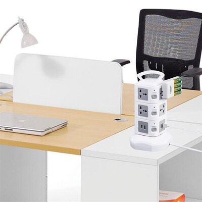 Tower Power Strip Vertical Multi Socket 7/11/15/19 Outlet