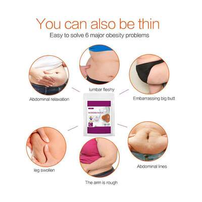 5Pcs Slimming Patch Slim Navel Weight Loss Stickers Body Sha