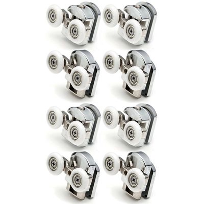 8Pcs Shower Door Enclosures Rollers Runners Wheels Pulleys 2