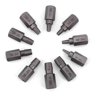10Pcs/Box Screw Extractor Set Chromium Vanadium Steel 3.2-10