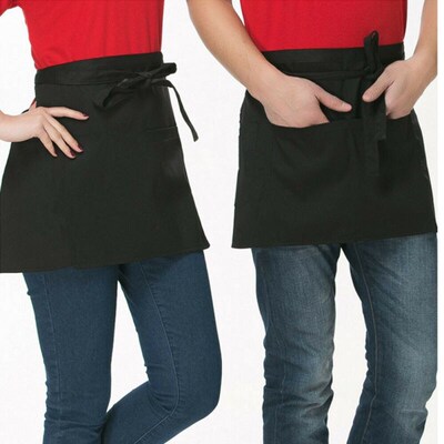 Apron Bar Waitress Half-Waist Kitchen Short Cleaning-Skirt C