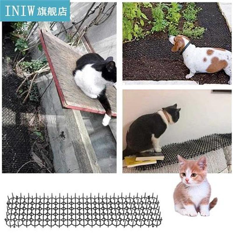 10 Pack Cat Scat Strips Pet and Dog Deterrent Prickle Mat An