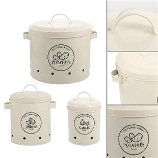Potato Storage Onion Garlic Keeper Container Kitchen