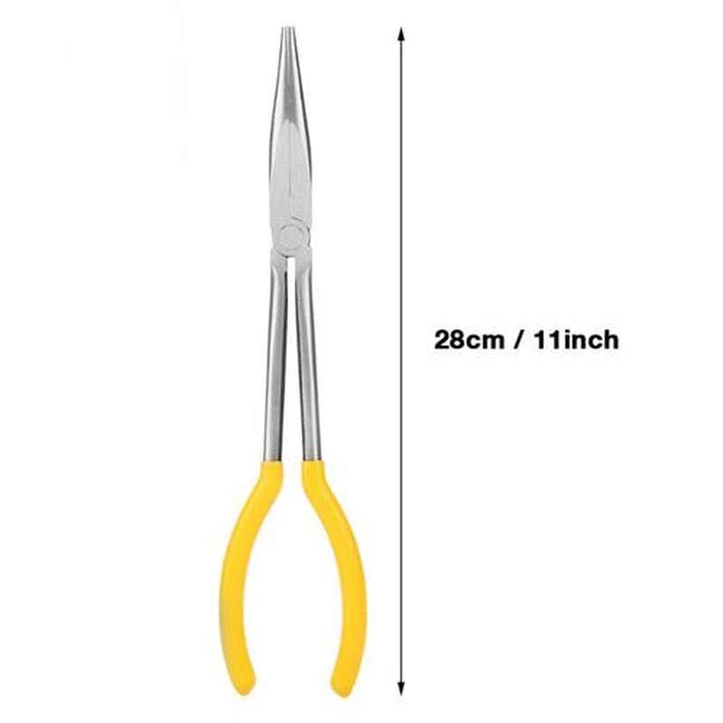 11 Professional Pliers Straight Long Nose Pliers Cable Wire