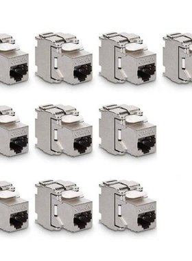 Network Cat6A Toolless Keystone Jack Module Full Shielded RJ