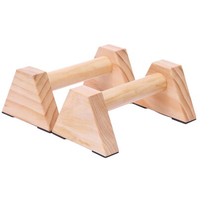 1 Pair Calisthenics Handstand Bar Wooden Fitness Exercise To