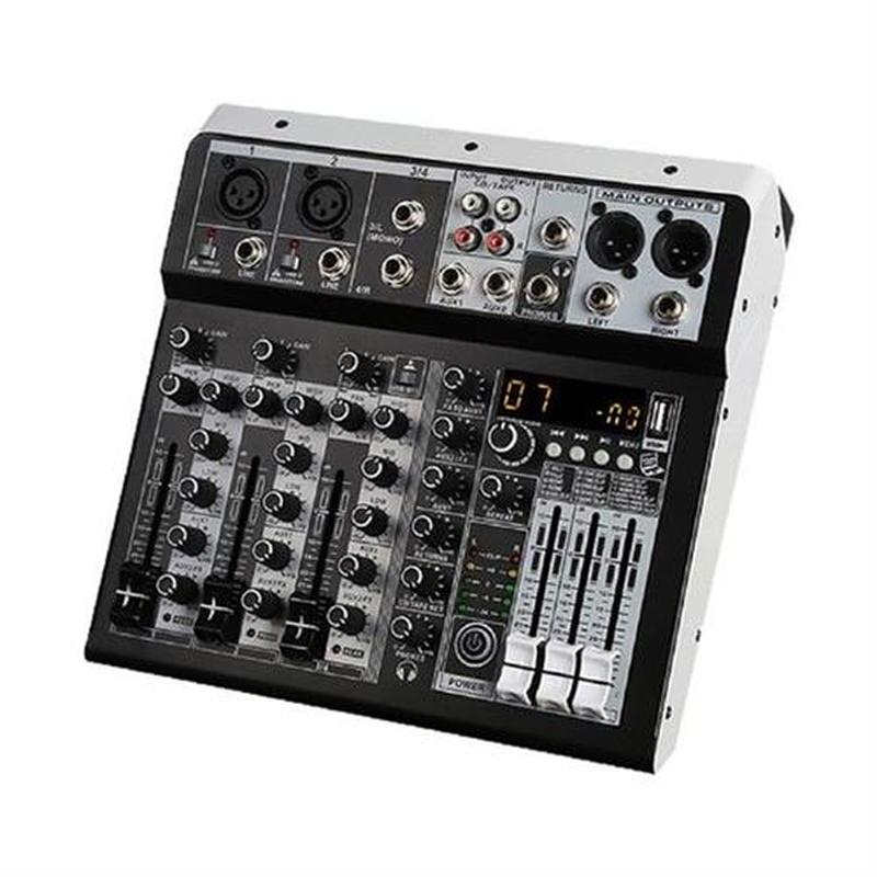 Portable Audio Mixer Sound Mixer 4 Channel Sound Board