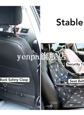 Pet Reinforce Car Booster Seat for Dog Cat Portable and Brea