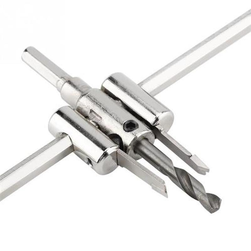 30-300mm Silver Circle Hole Saw Drill Bit Set DIY Tool