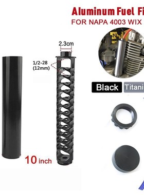 1/2-28 Aluminum Fuel Trap Solvent Filter 10Inch Single Core