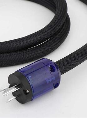 Yter 1Pcs 4N OFC Copper Hifi Audio US Power cord cable hifi