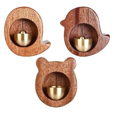 Shopkeepers Bell Magnetic Attached Solid Wood Creative for
