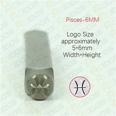 6MM Horoscope/Twelve constellations Zodiac Sign 12PCS Desi