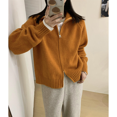 气质百搭毛衣针织开衫女新款外搭5091