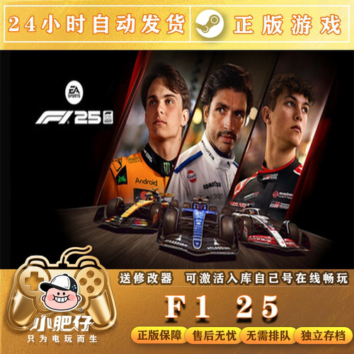 Steam正版F125家庭CDK激活入库国区电脑PC游戏方程式赛车F12025