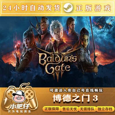 博德之门3steam激活入库国区全球区离线游戏激活码cdk正式版联机