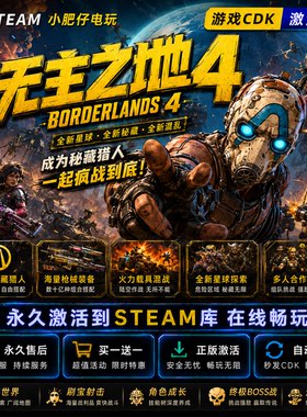 无主之地4 STEAM游戏激活码全球区CDK 永久入库 全DLC 包更新