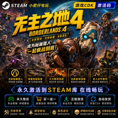 无主之地4 STEAM游戏激活码全球区CDK 永久入库 全DLC 包更新