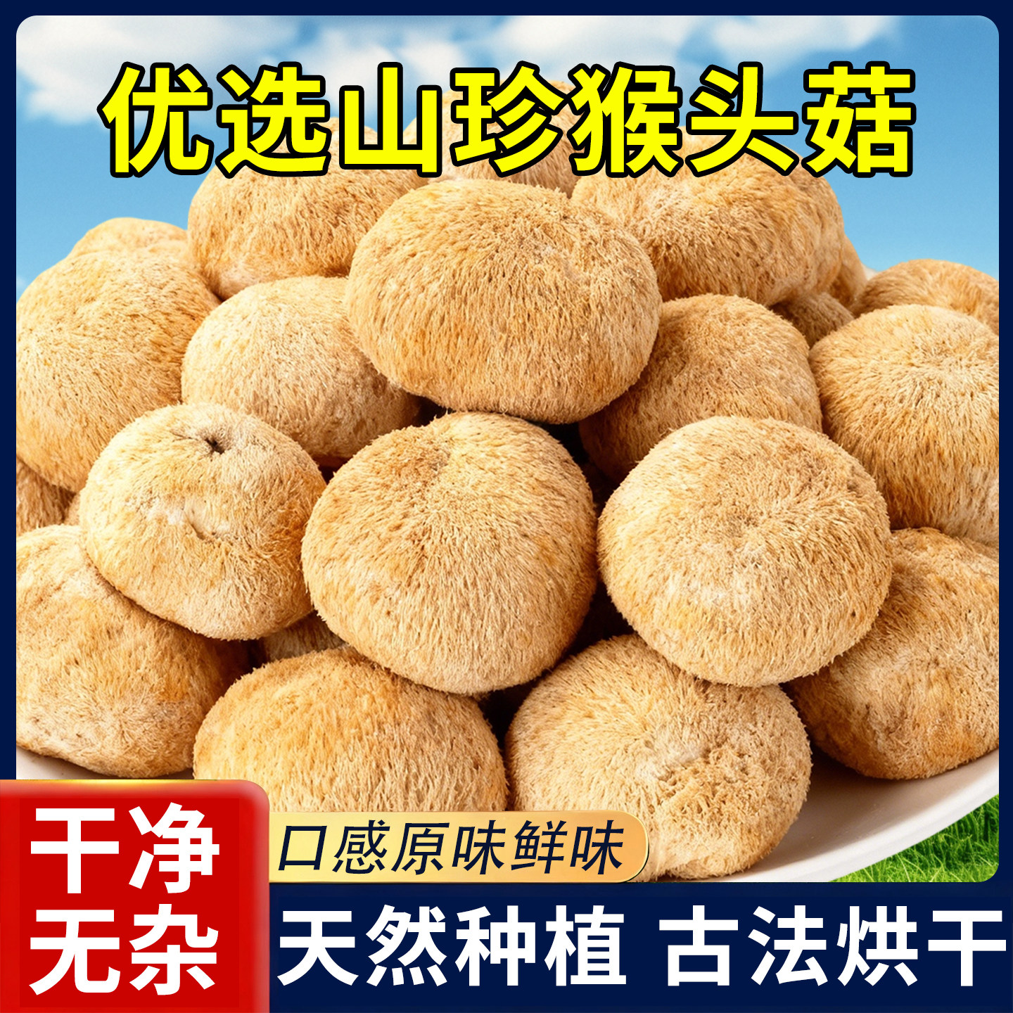 东北长白山野生猴头菇新鲜干货500g野生猴菇菌养胃粉菌菇煲汤食材