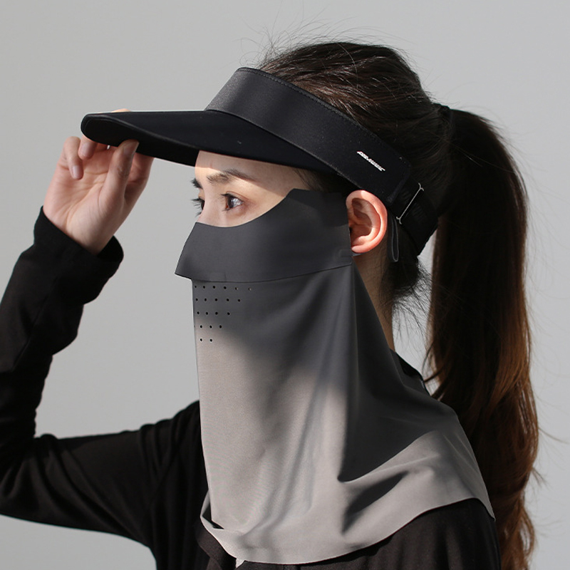 防晒面罩全脸女冰丝遮脸面纱